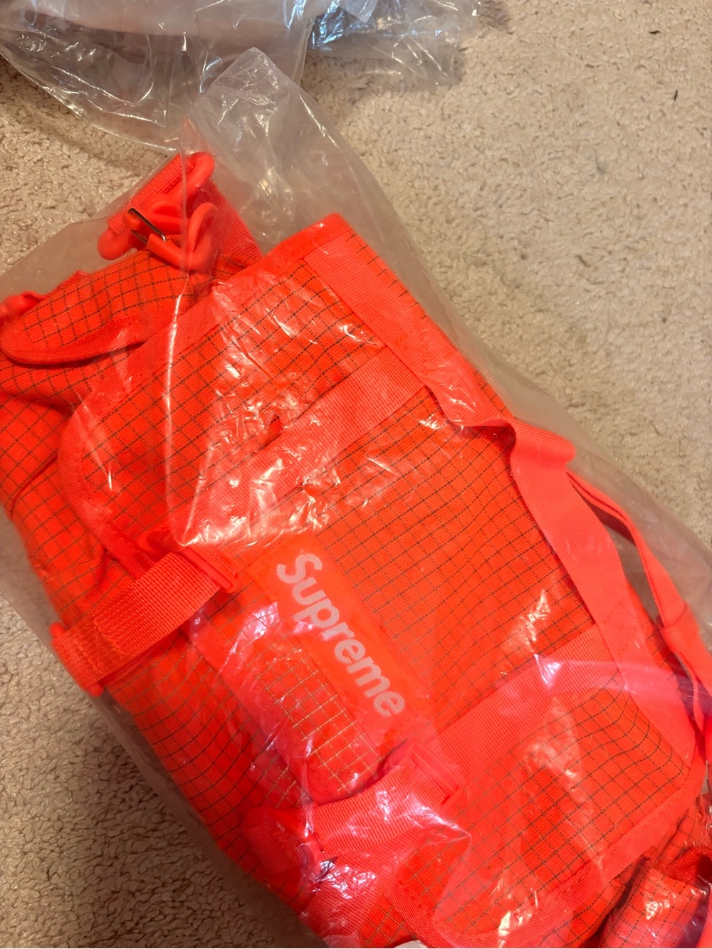 Supreme mini Duffel SS24 orange